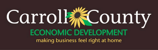 CARROLL COUNTY ECONOMIC DEVELOPMENT MAKING BUSINESS FEEL RIGHT AT HOME logo