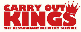 CARRY OUT KINGS THE RESTAURANT DELIVERY SERVICE logo