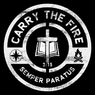 CARRY THE FIRE 3:15 SEMPER PARATUS logo