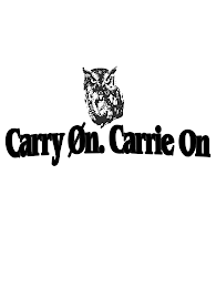 CARRY ØN. CARRIE ON logo