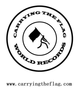CARRYING THE FLAG WORLD RECORDS WWW.CARRYINGTHEFLAG.COM logo