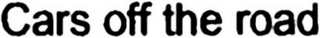 CARS OFF THE ROAD logo