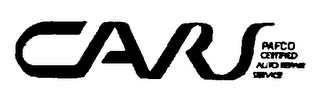 CARS PAFCO CERTIFIED AUTO REPAIR SERVICE logo