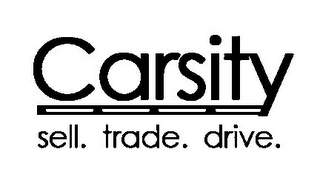 CARSITY SELL. TRADE. DRIVE. logo