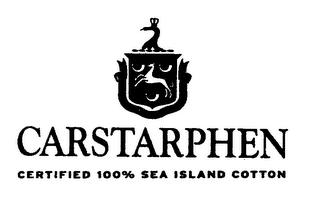 CARSTARPHEN CERTIFIED 100% SEA ISLAND COTTON logo