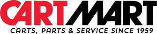 CART MART CARTS, PARTS & SERVICE SINCE 1959 logo
