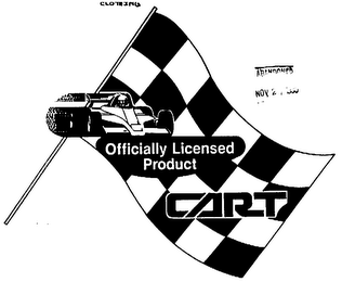 CART OFFICIALLY LICENSED PRODUCT logo