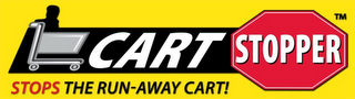 CART STOPPER STOPS THE RUN-AWAY CART! logo
