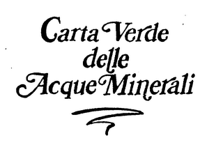 CARTA VERDE DELLE ACQUE MINERALI logo