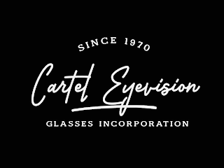 CARTEL EYEVISION GLASSES INCORPORATION SINCE 1970 logo
