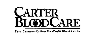 CARTER BLOODCARE YOUR COMMUNITY NOT-FOR-PROFIT BLOOD CENTER logo