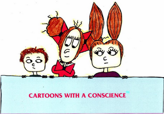 CARTOONS WITH A CONSCIENCE logo