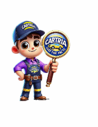 CARTRIA CARTRIA CARTRIA JUST THE FACTS logo