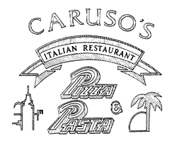 CARUSO'S ITALIAN RESTAURANT PIZZA & PASTA logo