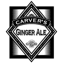 CARVER'S GINGER ALE MADE WITH GINGER EXTRACT REAL GINGER EXTRACT logo
