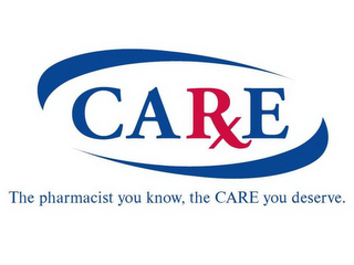 CARXE THE PHARMACIST YOU KNOW, THE CAREYOU DESERVE. logo