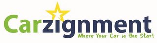 CARZIGNMENT WHERE YOUR CAR IS THE STAR! logo