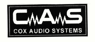 CAS COX AUDIO SYSTEMS logo