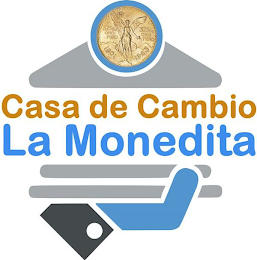 CASA DE CAMBIO LA MONEDITA MEXICAN CENTENARIO 1821-1943 logo