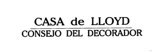 CASA DE LLOYD CONSEJO DEL DECORADOR logo