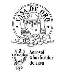 CASA DE ORO 2 CASIQUES BUENA FORTUNA AEROSOL GLORIFICADOR DE CASA logo