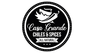 CASA GRANDE CHILES & SPICES ALL NATURAL logo