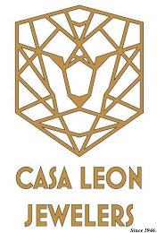 CASA LEON JEWELERS SINCE 1946. logo