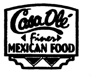 CASA OLE FINER MEXICAN FOOD logo