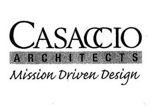 CASACCIO ARCHITECTS MISSION DRIVEN DESIGN logo