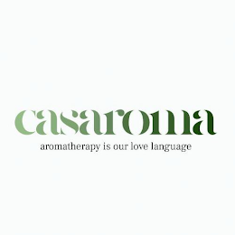 CASAROMA AROMATHERAPY IS OUR LOVE LANGUAGE logo