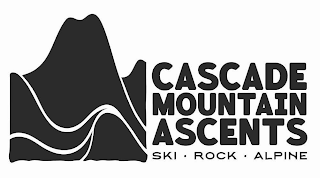 CASCADE MOUNTAIN ASCENTS SKI · ROCK · ALPINE logo