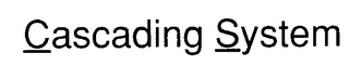CASCADING SYSTEM logo