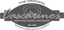 CASCARINO'S THE ORIGINAL BRICK OVEN PIZZERIA & RISTORANTE WHERE EVERY DAY IS A SUNDAY! EST. 1989 logo