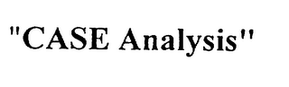 "CASE ANALYSIS" logo