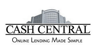 CASH CENTRAL ONLINE LENDING MADE SIMPLE logo