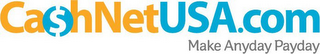 CASH NET USA.COM MAKE ANYDAY PAYDAY logo