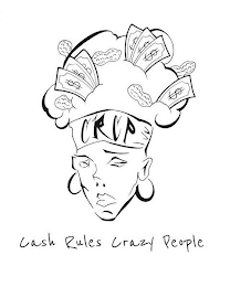 CASH RULES CRAZY PEOPLE CRCP logo