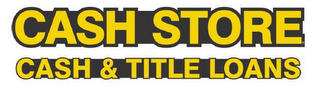 CASH STORE CASH & TITLE LOANS logo