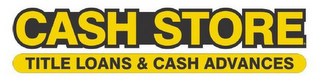 CASH STORE TITLE LOANS & CASH ADVANCES logo
