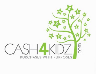 CASH4KIDZ.COM PURCHASES WITH PURPOSES logo