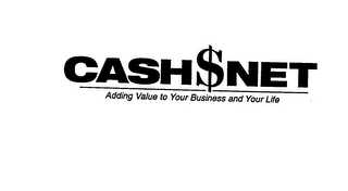 CASH$NET ADDING VALUE TO YOUR BUSINESS AND YOUR LIFE logo