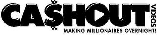 CASHOUT VIDEOS MAKING MILLIONAIRES OVERNIGHT! logo