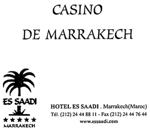 CASINO DE MARRAKECH ES SAADI MARRAKECH HOTEL ES SAADI ... logo
