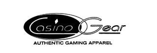 CASINO GEAR AUTHENTIC GAMING APPAREL logo