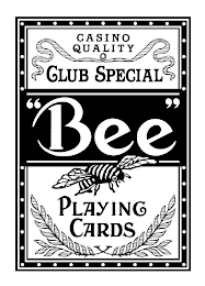 CASINO QUALITY CLUB SPECIAL "BEE" PLAYING CARDS logo