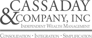 CASSADAY & COMPANY, INC. INDEPENDENT WEALTH MANAGEMENT CONSOLIDATION INTEGRATION SIMPLIFICATION logo