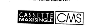CASSETTE MAXISINGLE CMS logo