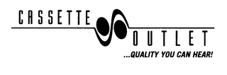 CASSETTE OUTLET ...QUALITY YOU CAN HEAR! logo