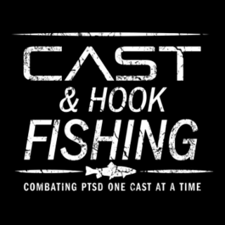 CAST & HOOK FISHING  COMBATING PTSD ONE CAST AT A TIME logo