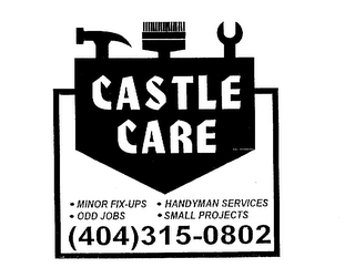 CASTLE CARE MINOR FIX-UPS ODD JOBS HANDYMAN SERVICES SMALL PROJECTS (404)315-0802 logo